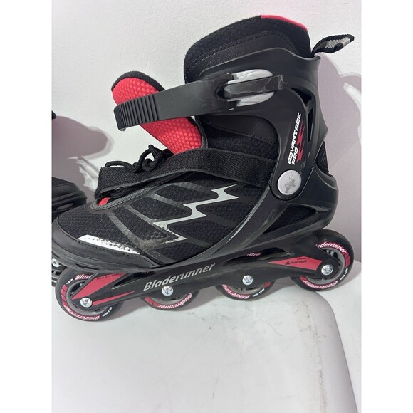 Bladerunner Advantage Pro XT Inline Mens Skates US 10 Rollerblade Black Red 80mm - Picture 3 of 11